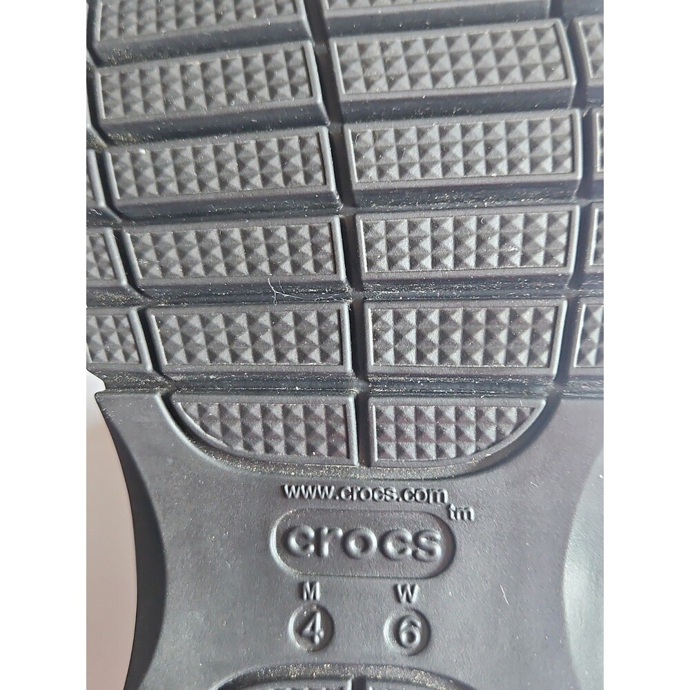 Crocs Classic Mega Crush Black Platform Sandals US 6 - Picture 8 of 9